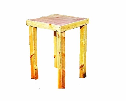 שולחן עץ טבעי 76/76