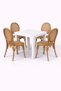 שולחן לבן 65/65 ס"מ