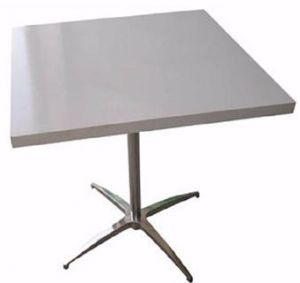 שולחן  קפה מרובע לבן