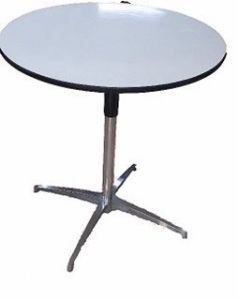 שולחן קפה עגול לבן