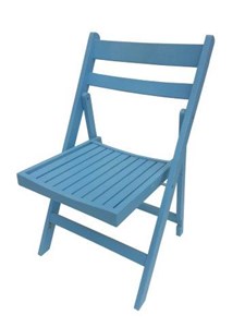כיסא שלבים מתקפל תכלת