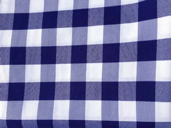 מפה 3*3 משובצת כחול לבן