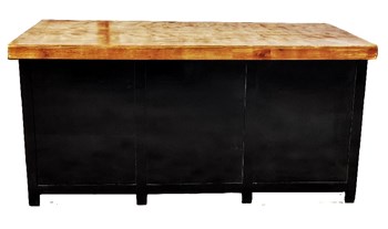 מזנון שחור-פלטת עץ