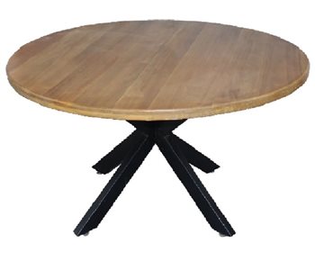 שולחן עגול חשוף קוטר 1.4 ס"מ