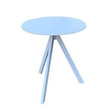 שולחן קפה פריז רגל לבנה טופ לבן